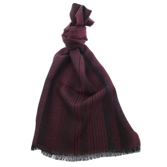 Lanvin Soft Luxurious 100% Wool red Fringe Scarf - Picture 1 of 3